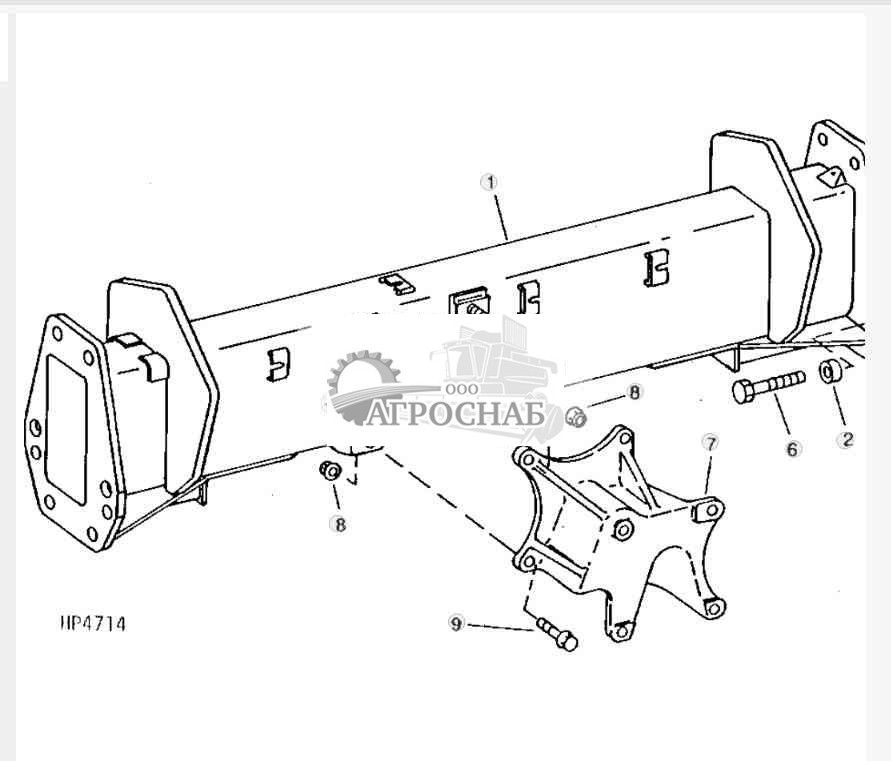 Front Axle (Sidehill) (Ring And Pinion Final Drive) 